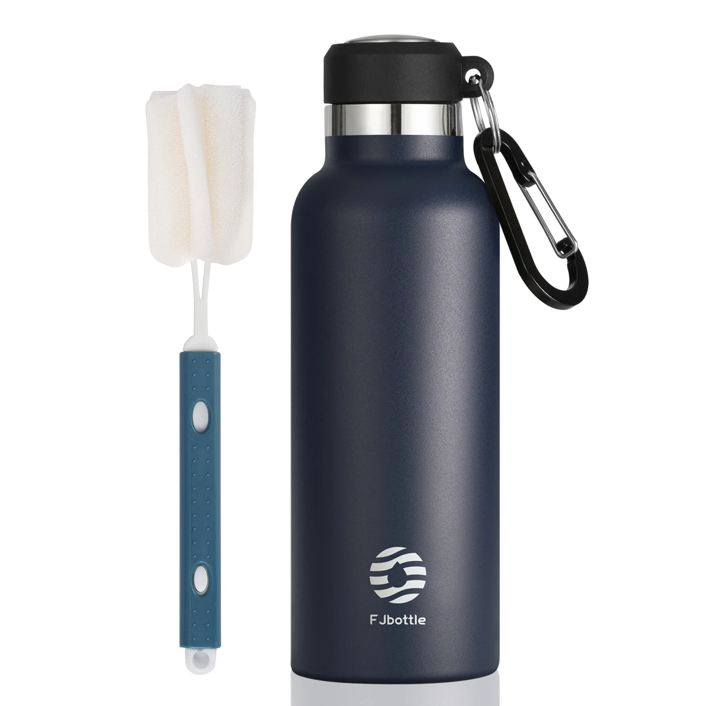 FEIJIAN Thermos Portable Water Bottle Stainless Steel 500ML/600ML Dark Blue