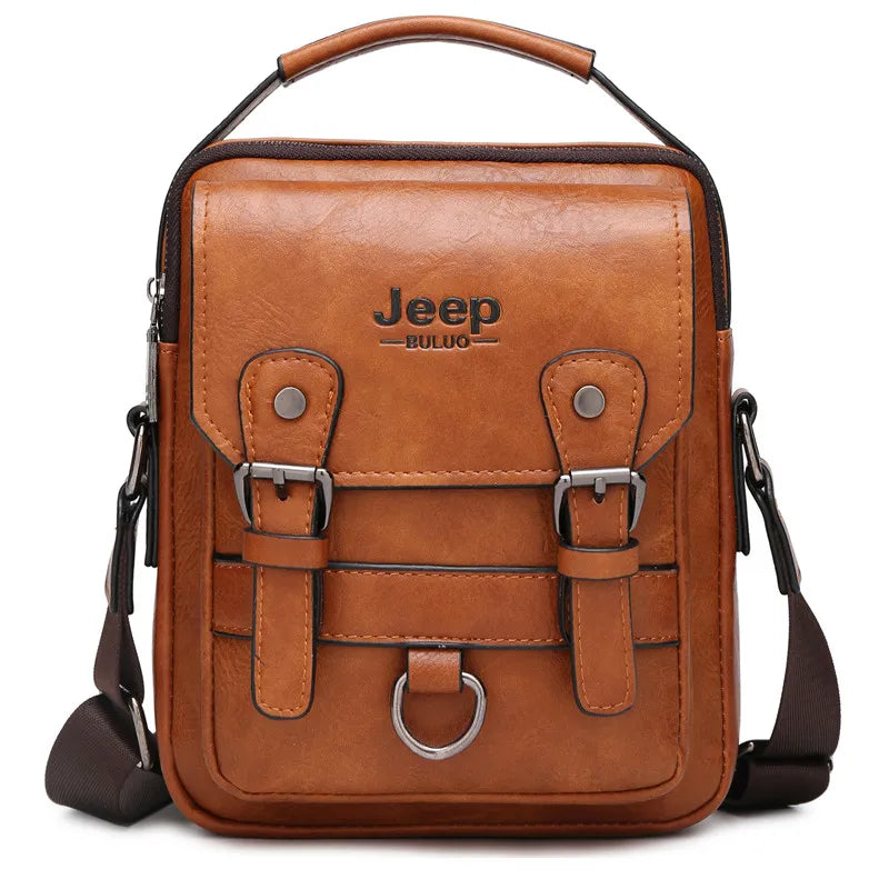 JEEP BULUO Multi-function Business Handbag Orange