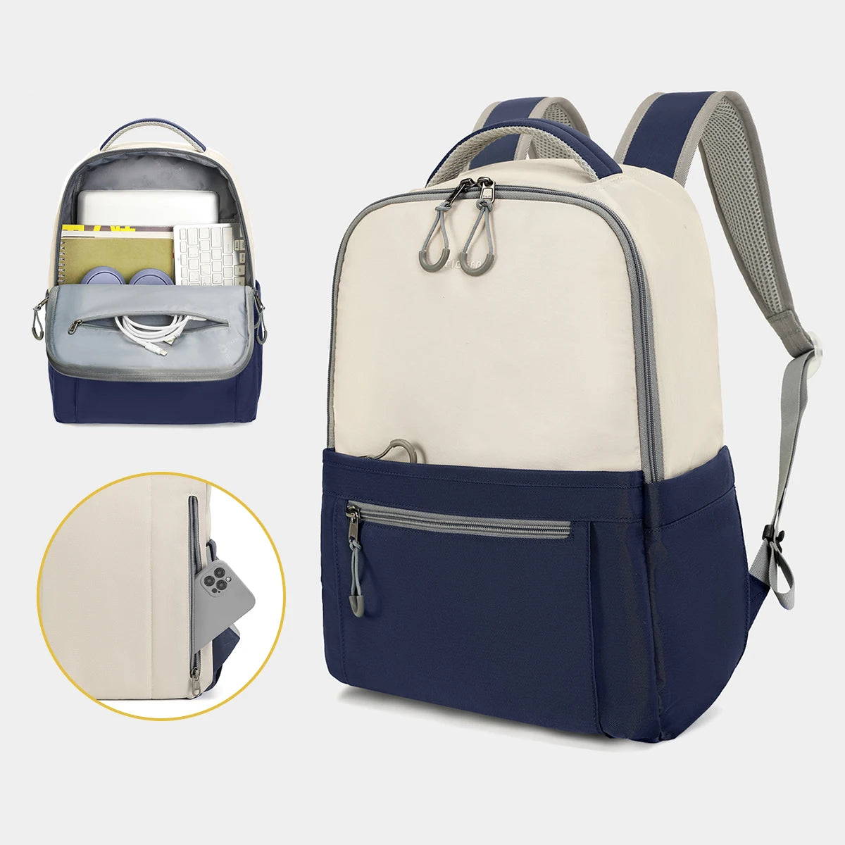 Lifetime Warranty Women Backpack 14-15.6inch Laptop Backpack School Bag Blue