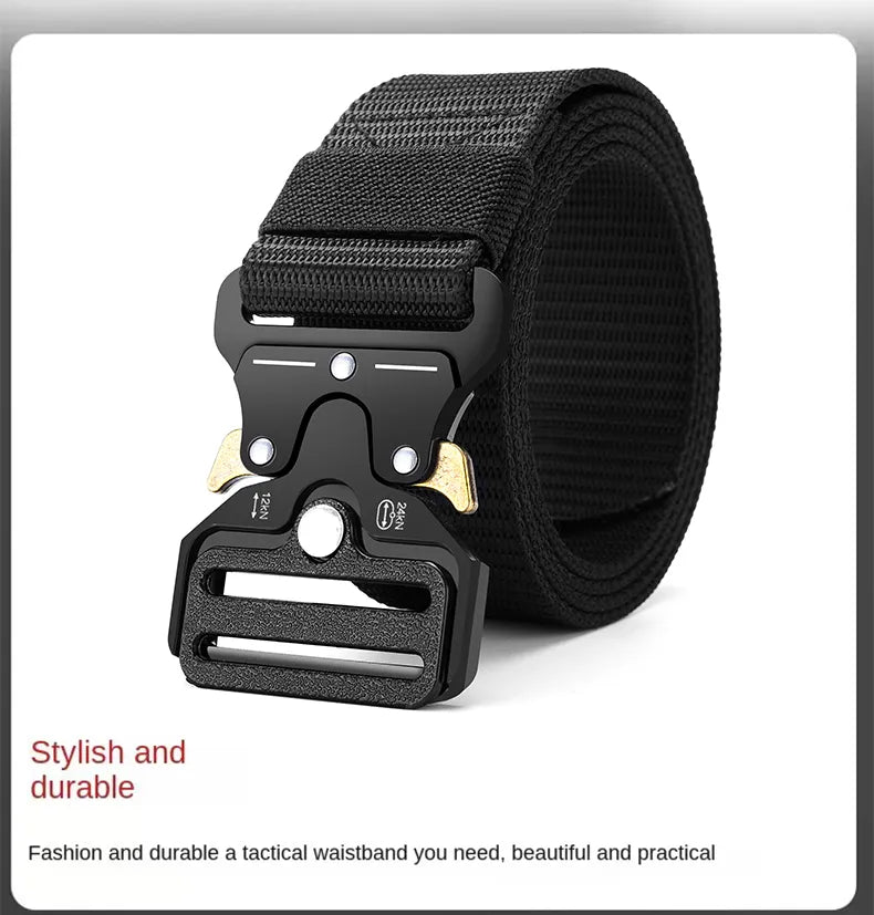 Men's Tactical Multi Function High Quality Marine Corps Canvas Belt