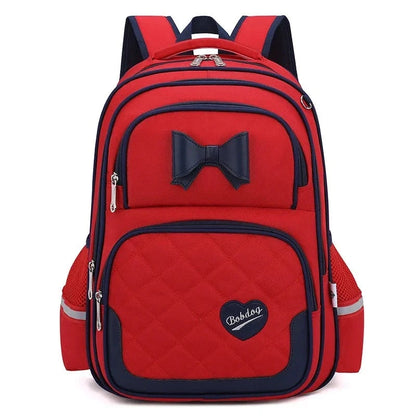 Bikab School Bags for Girls Kawaii Backpack RED L
