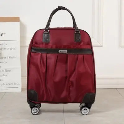 Women Travel Luggage Handbag Trolley suitcase Large Red