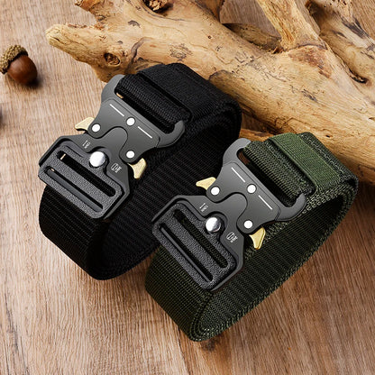 Men's Tactical Multi Function High Quality Marine Corps Canvas Belt