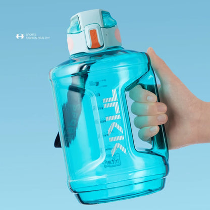 TKK 2300ml Sports Water Bottle BPA-free Large Capacity Tritan material Sky Blue 2.3L