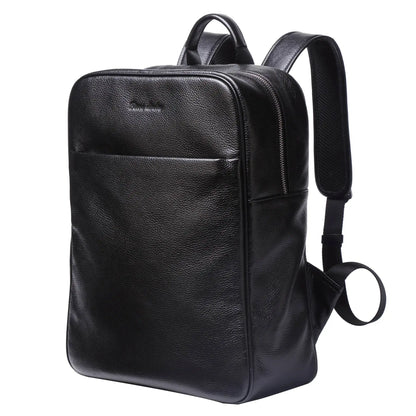 BISON DENIM Retro Genuine Leather Men's Backpack Business Outdoor Travel Cowhide Schoolbag Men Women Computer Notebook Bag N2659-1B