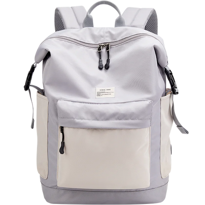 OIWAS Nylon Backpack Cute New Large Capacity Pink gray