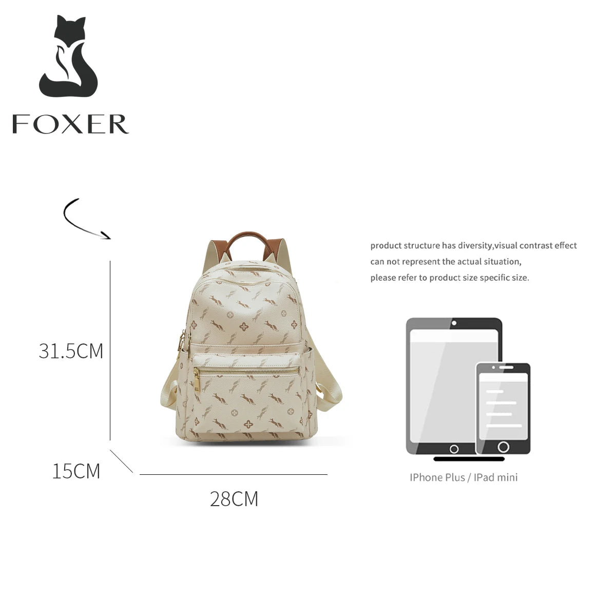 FOXER Women's Backpack Signature PVC