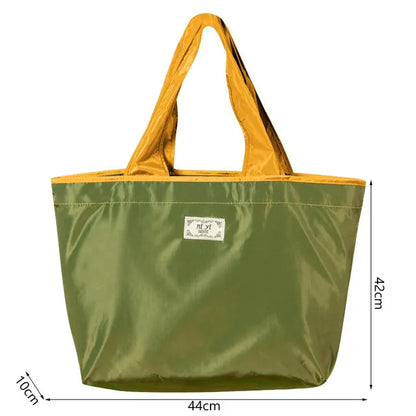 Large Capacity Reusable Shopping Bag MilitaryGreen -Large