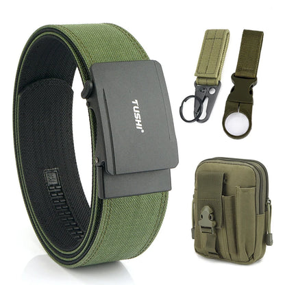 VATLTY Official Genuine 4.3cm Military Tactical 1100D Nylon IPSC Gun Belt ArmyGreen set C 120cm