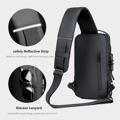 JEEP BULUO Brand High Quality Men Chest Sling Bags Motorcycle