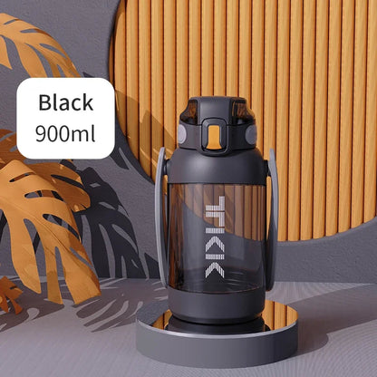 TKK Sports Water Bottle Tritan material Large Capacity Cup BPA-Free Black 900ml 900ml 1400ml