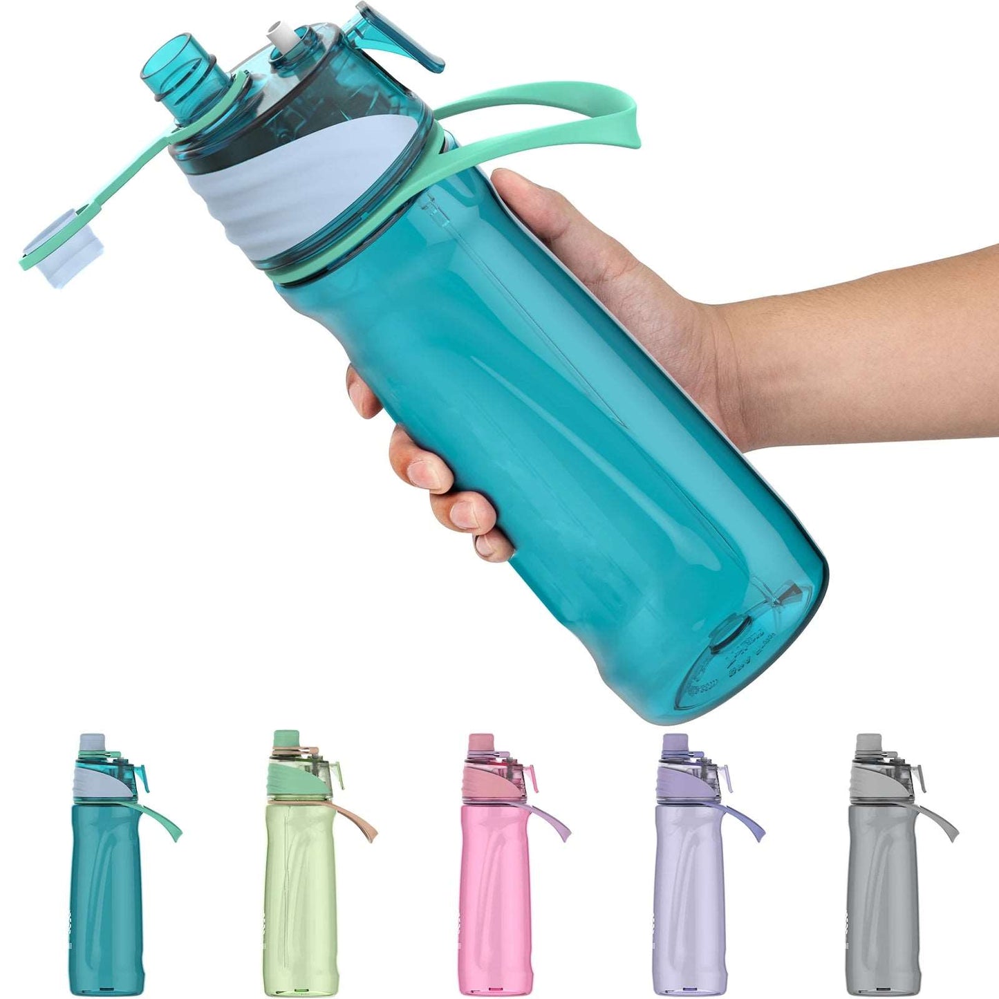 950ml Water Bottle Outdoor Sport Fitness Spray Bottle BPA Free Blue 0.95L