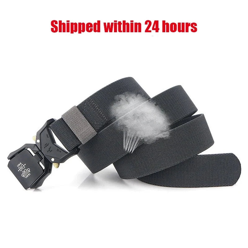 VATLTY 140cm Elastic Belt For Men Strong Nylon Tactical Belt