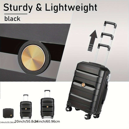Somago 3 Pcs Luggage Set (14/20/24) Lightweight, 360 Degrees Mute Spinner Wheels TSA Lock YKK Zipper 177 Luggage Somago OK•PhotoFineArt