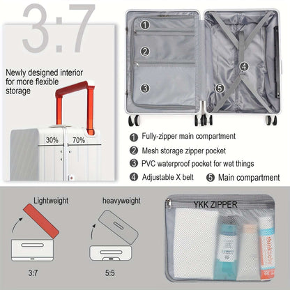 Somago Adventure Ready 20 Inch Hardside Spinner Suitcase, Aluminum Frame, TSA Lock, & Dry Wet Compartment 136 Luggage Somago OK•PhotoFineArt