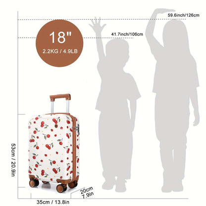 Somago Carry-On Travel Suitcase - Lightweight, Cute, and Personality-Filled Hard Shell Luggage with Telescopic Handle 135 Luggage Somago OK•PhotoFineArt