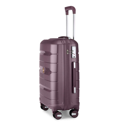 Somago Hardside Suitcase, 6 pcs Packing Cube, TSA Lock PP Material YKK Zipper (Elegant Purple) 140 Luggage Somago OK•PhotoFineArt