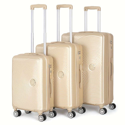 Travel Luggage Sets 3-Piece Suitcases With Wheels ABS Durable Hardside Luggage Sets TSA Lock, 20+24+28'' Suitcase 105 Luggage OK•PhotoFineArt OK•PhotoFineArt