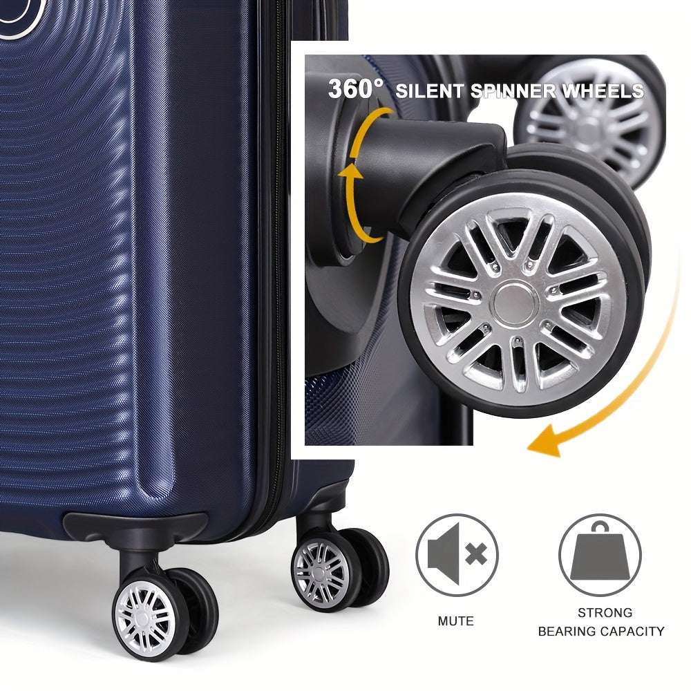 Travel Luggage Sets 3-Piece Suitcases With Wheels ABS Durable Hardside Luggage Sets TSA Lock, 20+24+28'' Suitcase 105 Luggage OK•PhotoFineArt OK•PhotoFineArt