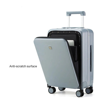 Hanke Luggage Business Travel Suitcase Gray