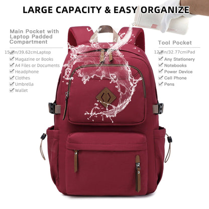 laptop backpack 15.6 inch anti theft travel backpacks bookbag middle high school 27 Backpack OK•PhotoFineArt OK•PhotoFineArt