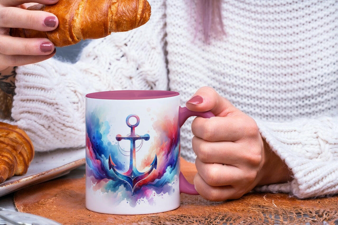 Magic Mug "Anchor" watercolor