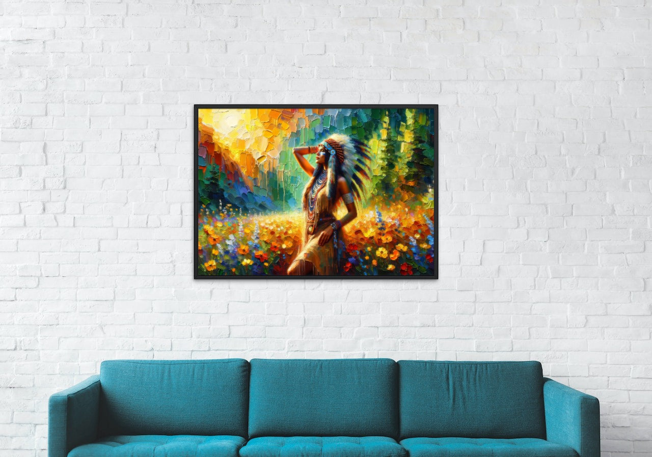 Canvas "Indigenous Woman" summer