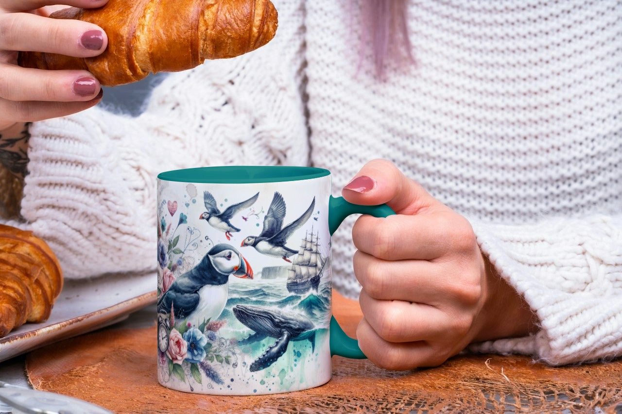 Mug Standard "Atlantic Puffin" Mug Panorama