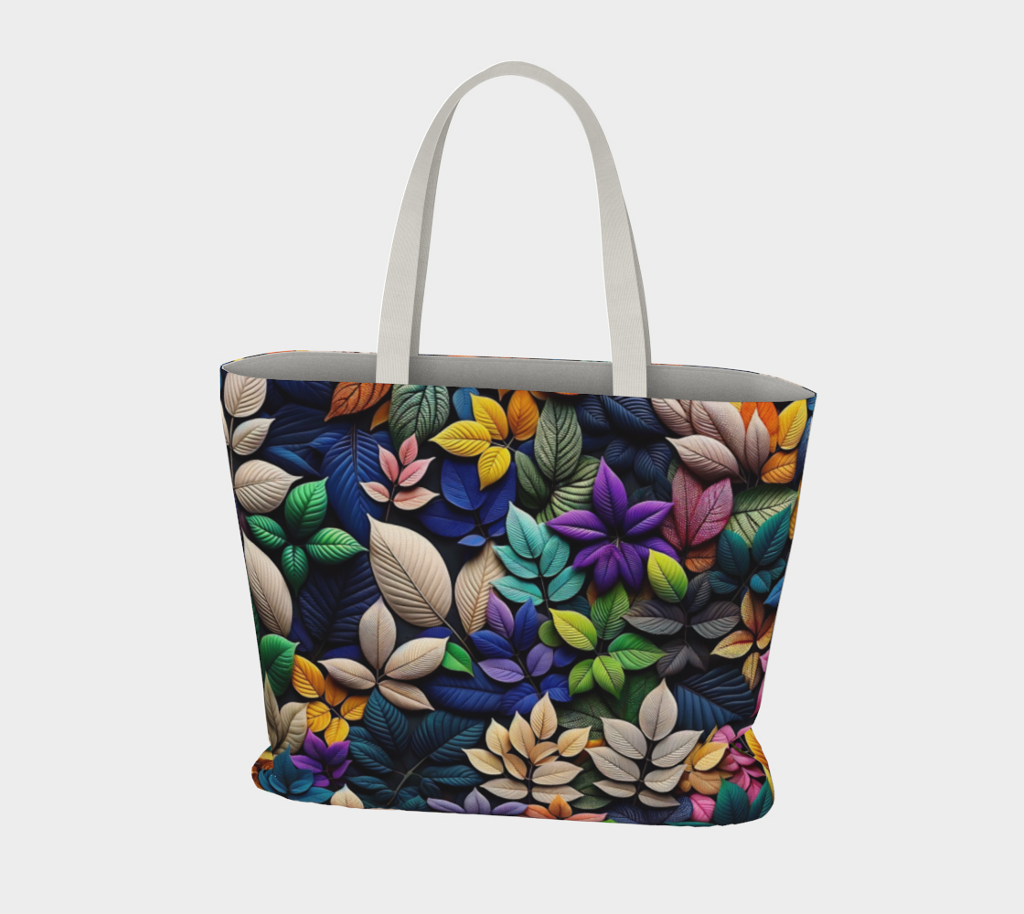 Leafs Large Tote Bag