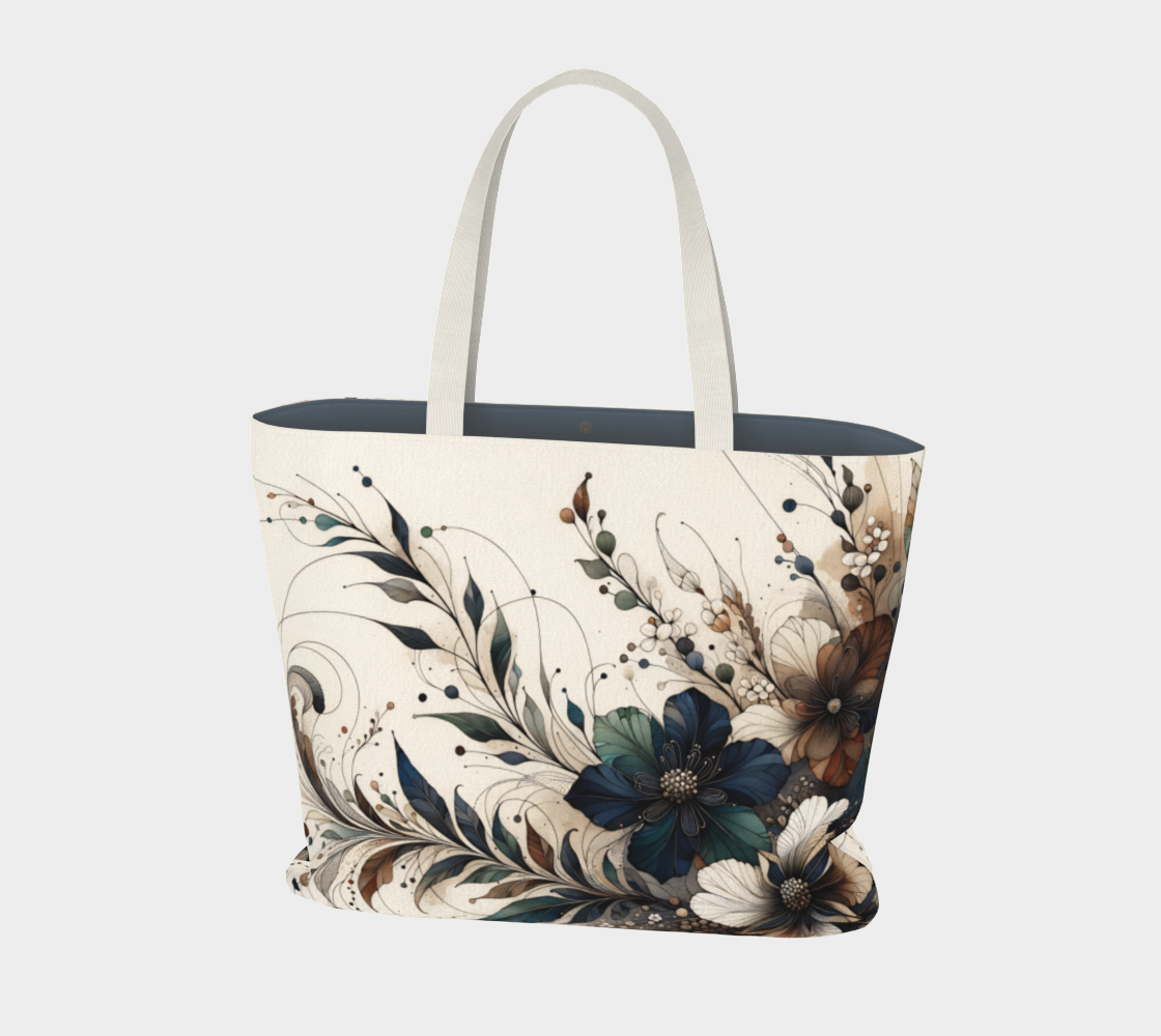 Flowers Large Tote Bag