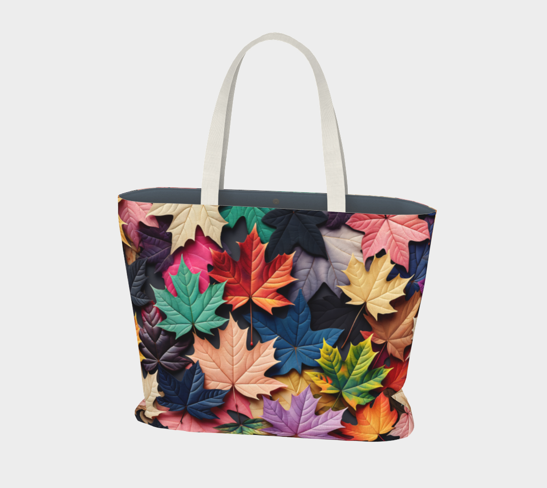 Leafs Large Tote Bag