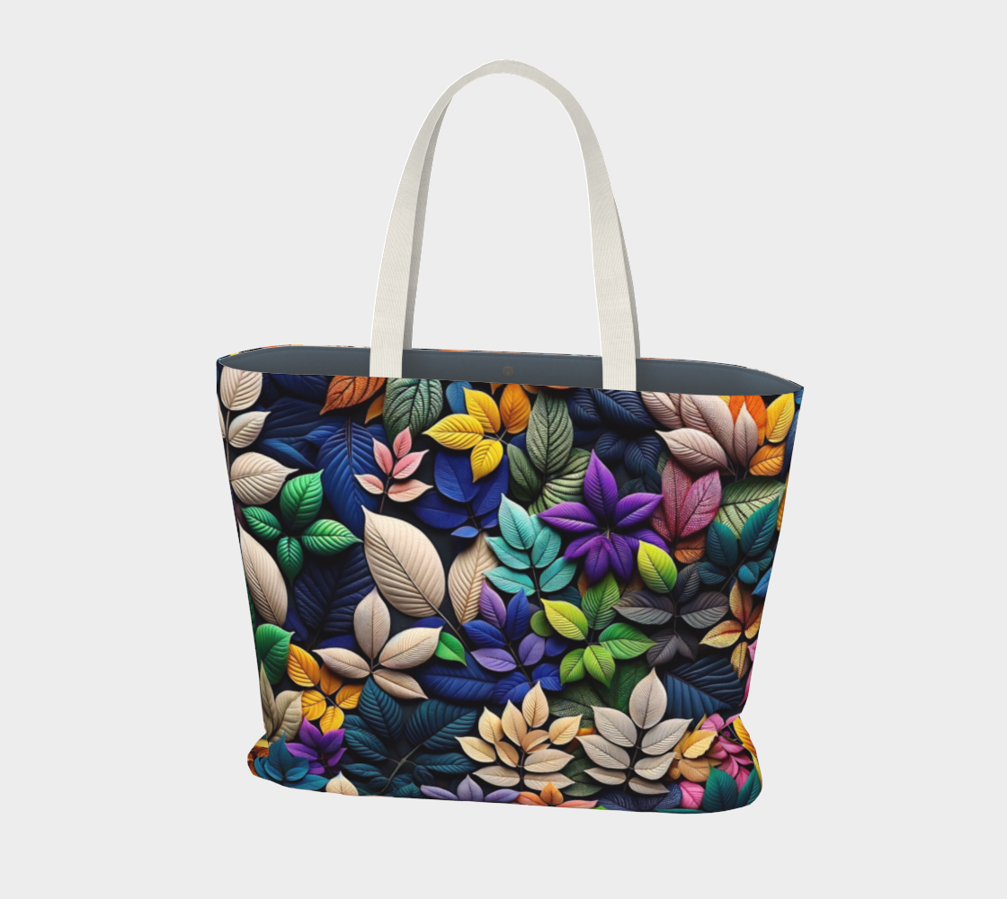 Leafs Large Tote Bag