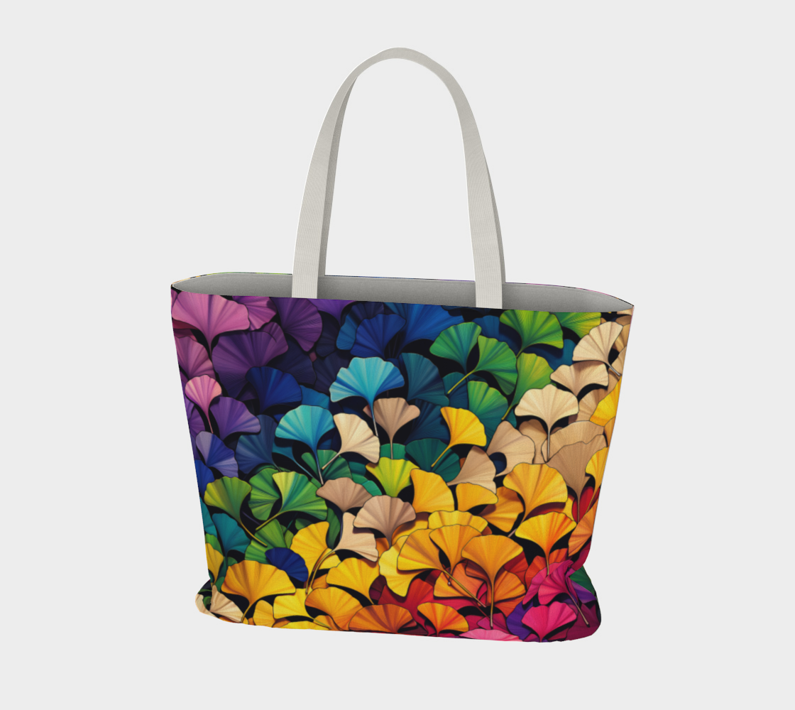 Leafs Large Tote Bag