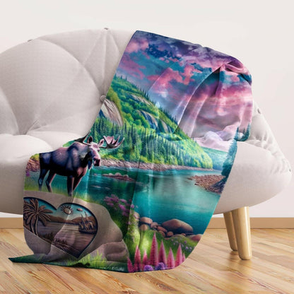 Blanket Premium "Moose" 100 x 70 cm 27" x 40"