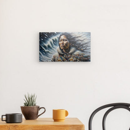 Canvas "Indigenous Woman" 14" x 8"