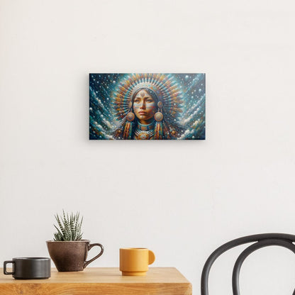 Canvas "Indigenous Woman" 14" x 8"