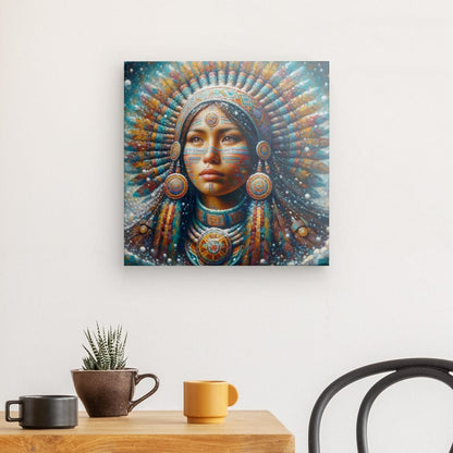 Canvas "Indigenous Woman" 16" x 16"