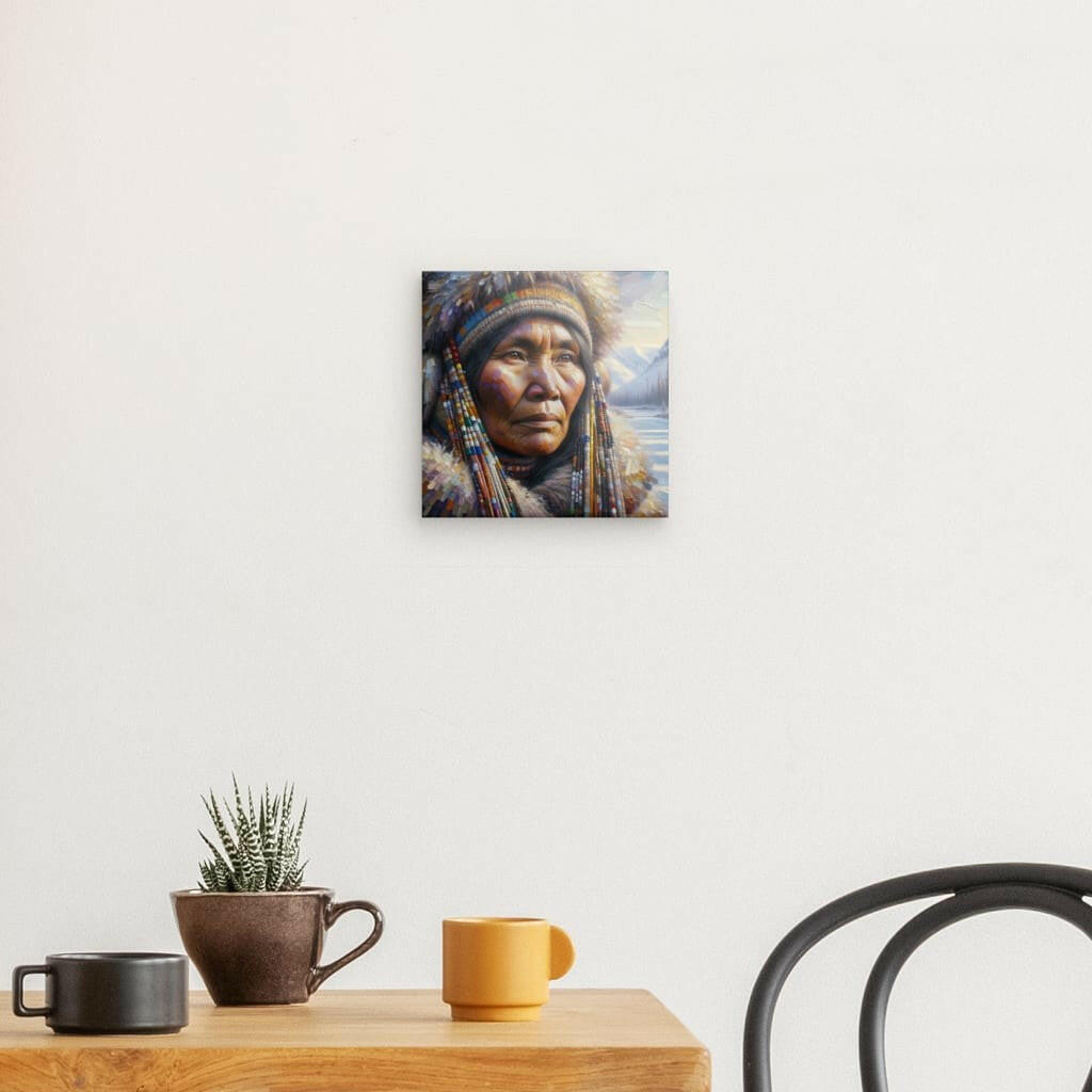 Canvas "Indigenous Woman" 8" x 8"