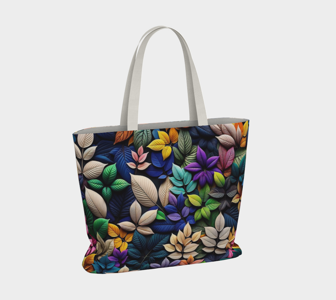 Leafs Large Tote Bag