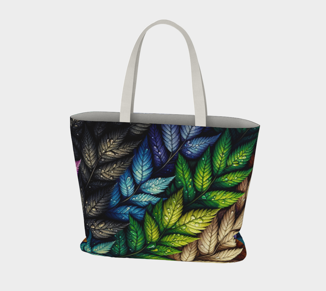 Leafs Large Tote Bag