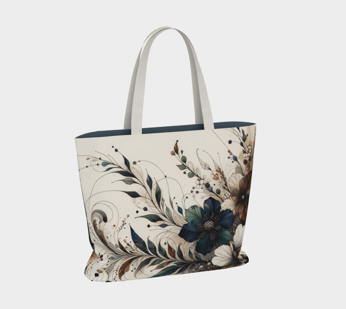 Flowers Large Tote Bag